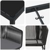 vidaXL Set da Pranzo per Giardino con cuscino 3 pcs Nero