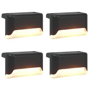 vidaXL Luci solari da esterno con picchetto 4 pcs Bianco caldo 4,5 cm