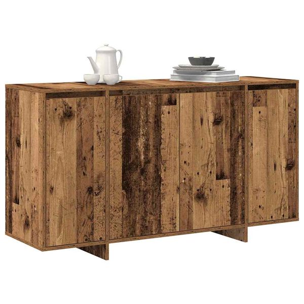 vidaXL Credenza Legno vecchio 135 x 41 x 75 cm Legno multistrato