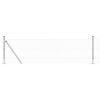 vidaXL Recinzione a maglie con base in cemento 25 x 0,6 m Argento Rete