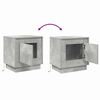 vidaXL Armadio da Notte 2 pcs Grigio cemento 44 x 34,5 x 45 cm