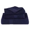 vidaXL Asciugamani da bagno 2 pz FROGN Blu navy 30x30 cm 100% cotone