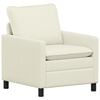 vidaXL Divano Crema 76 x 81 x 87,5 cm Tessuto