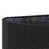 vidaXL Set Divani da Giardino 10pz con Cuscini in Polyrattan Nero