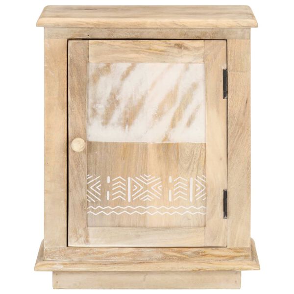 vidaXL Comodino 40x30x46 cm in Legno Massello di Mango