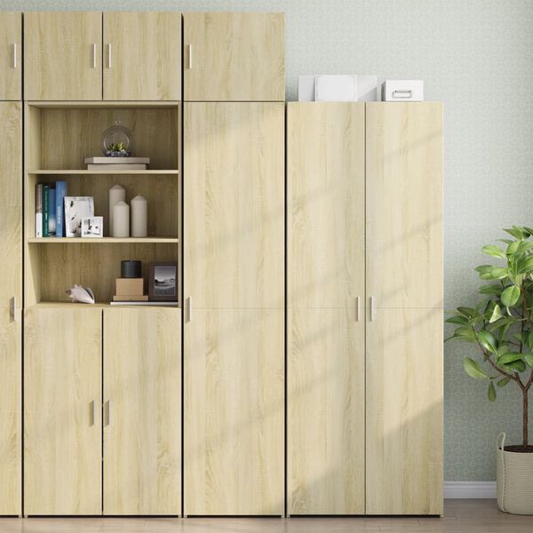 vidaXL Mobile a Parete Rovere Sonoma 45x42,5x40 cm Legno Multistrato