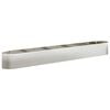 vidaXL Letto rialzato da giardino Acciaio Inox 380 x 40 x 40 cm