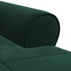 vidaXL Chaise Lounge con cuscino Verde Scuro 91 x 157 x 91 cm Velluto