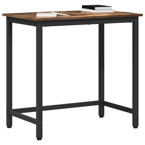 vidaXL tavolo Rovere fum&eacute; 100 x 50 x 76,5 cm