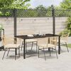 vidaXL Set da Pranzo per Giardino 5 pcs Marrone polyrattan