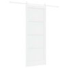 vidaXL Porta scorrevole 83 x 211 cm Legno ingegnerizzato Bianco