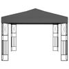 vidaXL Gazebo con Stringa di Luci LED 3x3 m in Tessuto Antracite