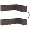 vidaXL Fioriera da Giardino Marrone 160x160x53 cm in PP