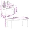 vidaXL Set Pranzo da Giardino 7pz con Cuscini Marrone Polyrattan Vetro
