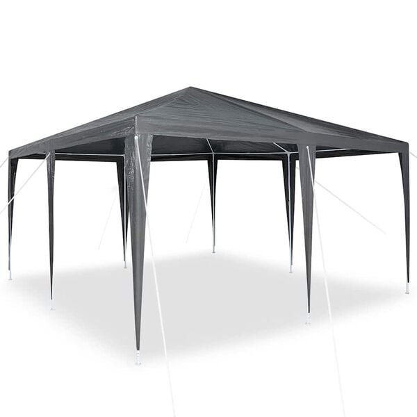 vidaXL Tenda Party Antracite 400 x 400 x 266 cm Polietilene e Acciaio