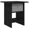 vidaXL Comodino Rovere Nero 41 x 40 x 45 cm Legno ingegnerizzato