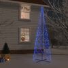 vidaXL Albero di Natale a Cono Blu 1400 LED 160x500 cm