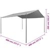 vidaXL Gazebo da Giardino in Acciaio 400x400x260 cm Antracite