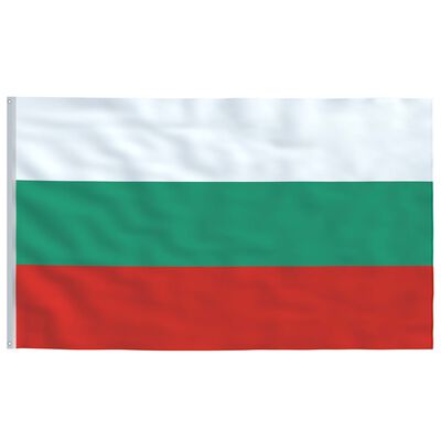 vidaXL Bandiera della Bulgaria con Pennone in Alluminio 6,2 m