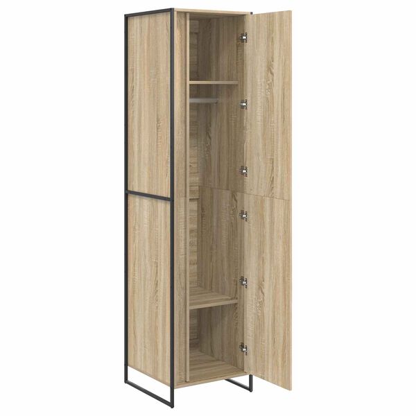 vidaXL Armadio 2 pcs Sonoma 50 x 50 x 200 cm Legno multistrato