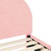 vidaXL Struttura letto bambini con testata Rosa 80 x 200 cm