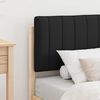vidaXL Letto con Testiera Rivestita Nero 75 x 190 cm Pino massello