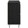 vidaXL Credenza Rovere Nero 60 x 35 x 70 cm
