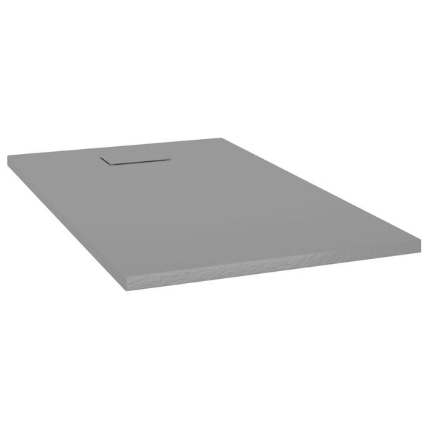 vidaXL Piatto Doccia in SMC Grigio 120x70 cm