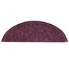 vidaXL Tappetini per scale 15 pz 56x17x3 cm Viola scuro semicircolari