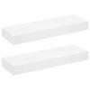 vidaXL Mensole con Cassetti 2 pz Bianco 80 cm