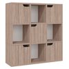vidaXL Libreria Grigio Sonoma 88,5x27,5x88 cm in Legno Multistrato
