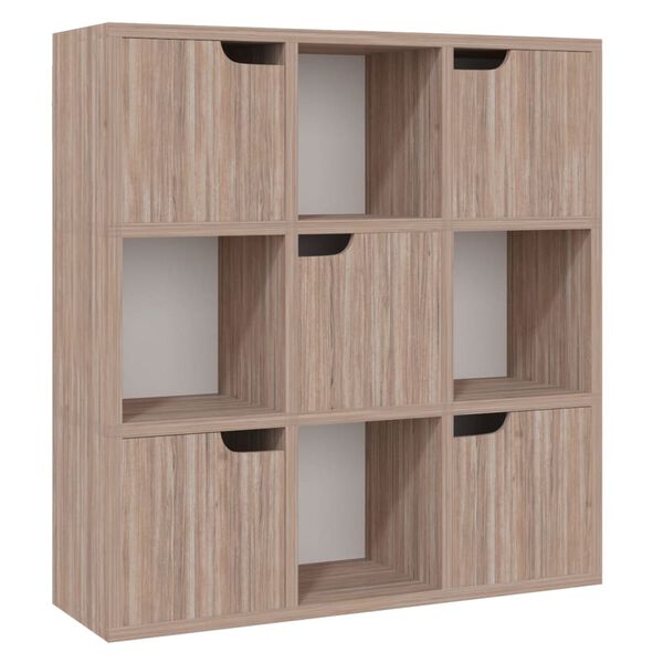 vidaXL Libreria Grigio Sonoma 88,5x27,5x88 cm in Legno Multistrato