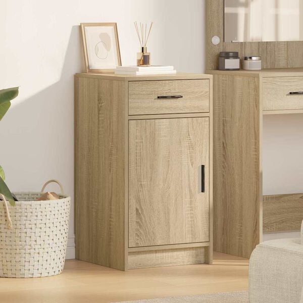 vidaXL Credenza rovere sonoma 40 x 40.5 x 75 cm Legno multistrato