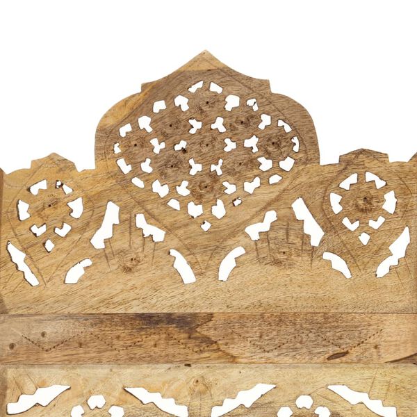 vidaXL Divisorio a 4 Pannelli Intagliato 160x165cm Massello di Mango