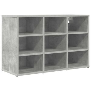 vidaXL Mobile per scarpe Grigio cemento 77,5 x 30 x 51 cm