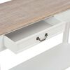 vidaXL Tavolo Consolle Bianco 110x35x80 cm in Legno
