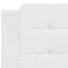 vidaXL Giroletto senza Materasso Zadar Bianco 90x200 cm in Similpelle