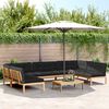 vidaXL Set Divano Pallet da Giardino 6 pz con Cuscini Massello Acacia