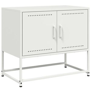 vidaXL Mobile TV Bianco 68,5x39x60,5 cm in Acciaio