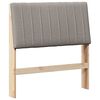 vidaXL Testiera imbottita Talpa 90 cm Pino massello