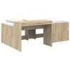 vidaXL Letto alto per bambini con scrivania Rovere Sonoma