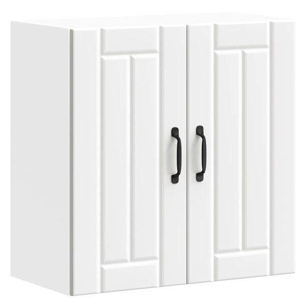 vidaXL Pensile da Cucina Lucca Bianco in Legno Multistrato