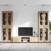 vidaXL Set mobile TV con porta FLORIN Rovere Sonoma Legno multistrato