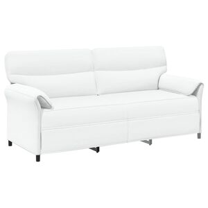 vidaXL Divano 3-Persone 3 posto Bianco 198 x 83 x 95 cm Tessuto