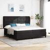 vidaXL Letto a molle con materasso Nero 200 x 200 cm Poliestere