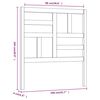 vidaXL Testiera per Letto ambra 106x4x104 cm in Legno Massello di Pino