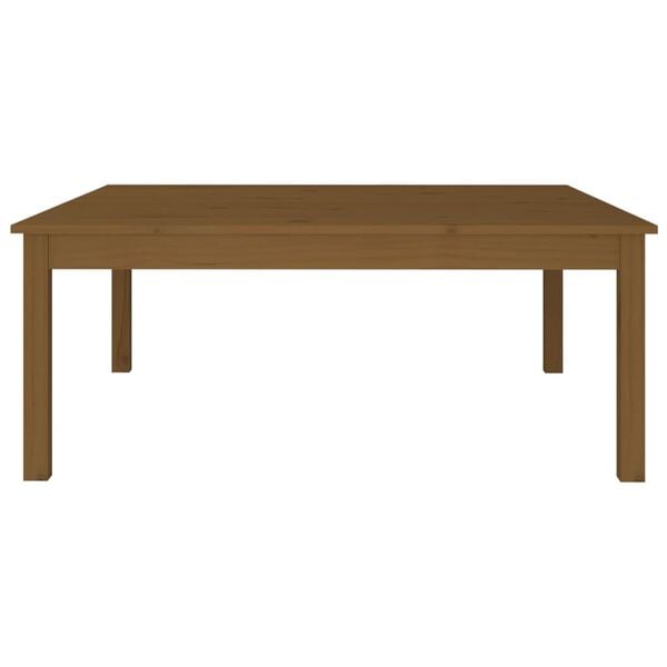 vidaXL Tavolino da Salotto Marrone Cera 100x100x40 cm Legno di Pino