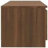 vidaXL Mobile Porta TV con Luci LED rovere marrone 140x40x35,5 cm
