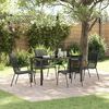 vidaXL Set da Pranzo per Giardino 5 pcs Nero