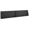 vidaXL Muro di contenimento 2 pz 100 x 12 x 30 cm Acciaio Nero
